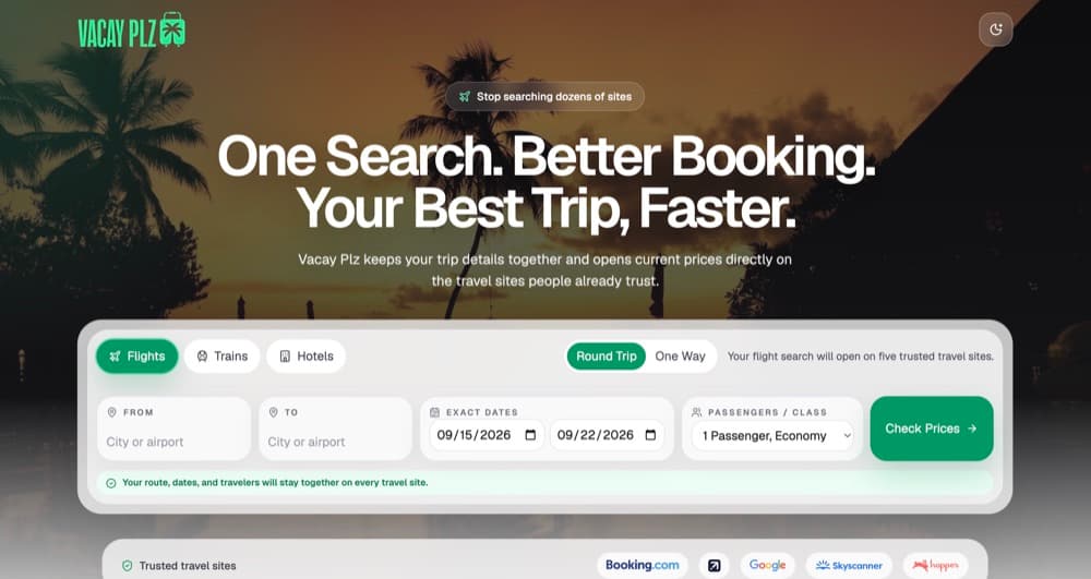 Vacay Plz website