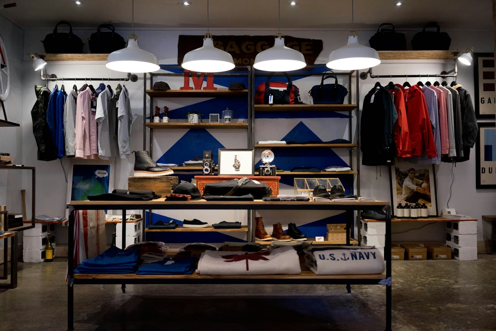 Retail products displayed for a small-business online store